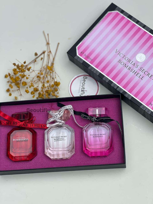 COFFRET PARFUMS Victoria's Secret Bombshell – Édition Cadeau (3 x 30 ml)