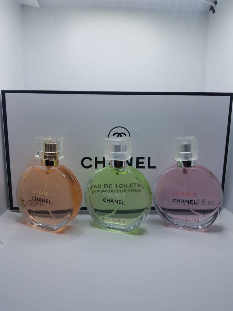 COFFRET PARFUMS CHANEL CHANCE – Eau de Toilette (3 x 30 ml)